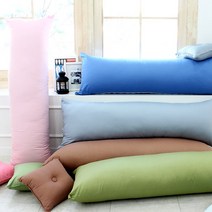 굿몽 순면 바디필로우 (솜포함), 비비드_피치핑크