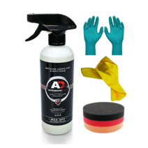 AD 오토브라이트 왁스오프 500ml+원형저먼패드+타월+장갑2p / 왁스 탈지제 제거제 기름때제거 희석비율1:5