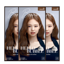 미쟝센 올뉴 헬로버블 염색약 12종-3개, 6N 초코브라운, 3개