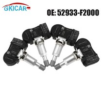 TPMS 타이어 압력 센서 현대 호환 엘란트라 i30 아이오닉 코나 기아 니로 옵티마 스포티지용 433 MHZ 52933-F2000 52933F2000, [02] 4 pcs