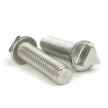삼각머리 보안볼트 M6 M8 M10 사이즈 풀나사 피치 안전잠금나사 지퍼 304 스테인리스 스틸, 30mm, M8 (8pcs)