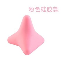 주걱턱 손가락마사지기 손관절 코마사 모션 근육이완 눈보호 근막 경혈 핸디형, T07-네모각 실리트 분홍색, 기본