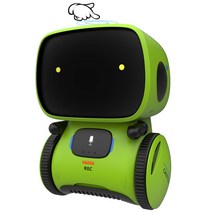 Gilobaby 대화 형 음성 제어식 터치 센서 스마트 로봇 완구, Green