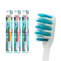 [모비딕컴퍼니] 기능칫솔 끝이둥근모칫솔 2080칫솔 칫솔 손님칫솔 수입칫솔 이중모칫솔, 잇★ 덴탈프로 칫솔 W시리즈 지그재그 4열헤드 보통모, [좋아요]