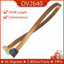 20cm ov2640 esp32-cam용 66도 카메라 모듈 200mm 길이 24pin 0.5mm 피치 2백만 픽셀