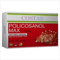 COSTAR (호주직배) 1+1 코스타 폴리코사놀 12mg 60정 POLICOSANOL 12MG 60Tablet, 2개
