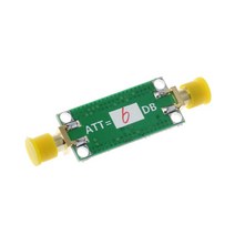 6dB/10dB/20dB/30dB/40dB 고정 게인 감쇠기 0-3GHz RF 햄 라디오를위한 감쇠기, 녹색, 6db