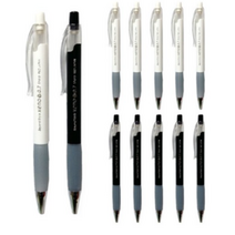 제노 샤프 흰색 6p + 검정 6p, 0.5mm, 2세트