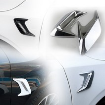 [카르쉐] 자동차 휀다 몰딩 가니쉬 스티커 에어덕트 에어플로우, 휀다 가니쉬-카본(2P 1SET)