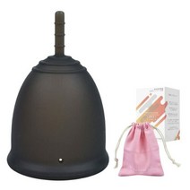 월경컵 생리컵 생리용품 월경컵 세척 출입하기 쉬운 누출 없는 부드러운 세척 소독 (표준 타입 M(단품) 블랙) 月経カップ 生理カップ 生理用品 月経カップ洗浄 出し入れやすい 漏れな