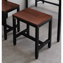 늘새것처럼 철제 1인용 카페 벤치의자 40cm(마블/멀바우) 밴치 벤취 형 식탁 거실 평, 마블