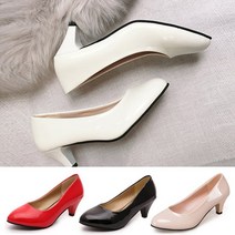 여성구두 에나멜 펌프스 면접 하이힐 6.0cm
