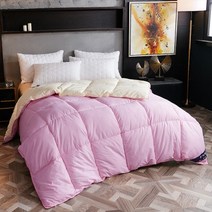 겨울이불 화이트 거위털 이불 단색 샌딩 두꺼운 en 겨울 침구 따뜻한 품질 가을 담요 1 개