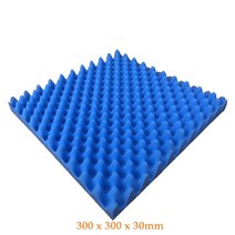 실내방음벽 가정용 아파트 방음벽 차음재 차음판 50x50x5cm 벽 방음 폼 홈 데코 어쿠스틱 사운드 흡수 폼 KTV 오디오 룸 스튜디오 룸용, Blue 30x30x3cm