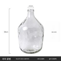 마취목 화병 배꼽 투명 유리 화병 목걸이 종진녹식 나뭇가지 거실 인테리어 식물 공장, 큰 병