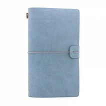 GO2shop GO2shop_ 메모장 북마크 임신다이어리 일기다이어리 키링플래너 태교앨범, ★선택* 복고 가죽 다이어리 레트로 빈티지 - 스카이블, 이제품주문★