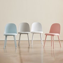폴인퍼니 식탁의자 듀이 체어 플라스틱 카페 디자인 의자, 듀이PU체어_화이트