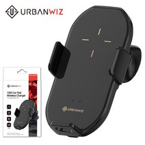 아이폰8플러스 어반위즈 차량용 10W 무선충전 거치대, 블랙, 어반위즈 10W 차량용 무선충전거치대