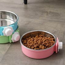 ABM 철장걸이 애견식기 색상랜덤 소, 단품