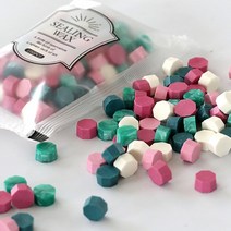 실링왁스 도장 씰링 스탬프 세트 제작 100pcs 왁스 DIY 봉투 편지 결혼식 초대장 레트로 팔각형 인감 컬러, 18 13