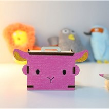 DIY 나무 모형 조립 키트 동물 오르골 보석함 양 CM870, 단품, 단품