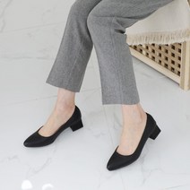 가죽 여성 무소음굽 구두 소리안나는구두 호텔리어 승무원 단체화 정장 면접구두4cm