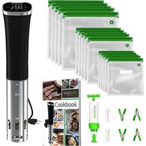 SOUSVIDE ART 정밀 수비드 쿠커 키트 800W DELUXE 밀봉 백, Deluxe Cooker Kit