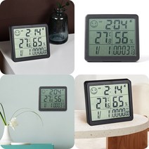 마트498 디지털 온습도계 블랙 정확한 사우나 어린이집용품 신생아 탁상용 목욕탕