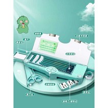 만능필통 초등학생 플라스틱 다기능 2단 초등학생여자, M
