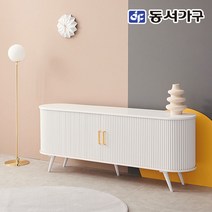 동서가구 네오 로드리 원목 템퍼보드 슬라이딩 미닫이 1800 거실장 TV다이, 월넛그린 직선형
