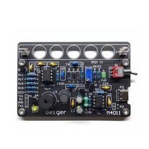 전자파 방사선 측정기 단순 조립되지 않은 핵 검출기 모듈 전자기 가이거 카운터 부품 키트 선량계 선 γ 선, 완성된 조립