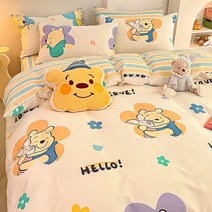 디즈니정품 아이이불 곰돌이 푸우 주니어 침구세트 침대이불세트 면 차렵 리베르샵