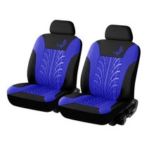 지프 카시트 커버유니버설 스타일링 풀 세트 게코 3D 타이어 프린트 인테리어 액세서리 자동차 보호대 카, 04 2 Seats Blue