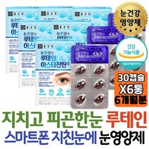 대용량 종근당 눈건강엔 루테인 아스타잔틴 베타카로틴 마리골드꽃 헤마토코쿠스 비타민2종 아연 빌베리 아사이베리 블루베리