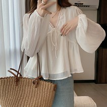코코블랑 레일라 여리핏 블라우스