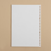 26공 바인더 노트 속지 60매 B5 무지 루즈링 노트리필