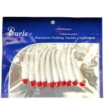 소프트 실리콘 스윔베이트 isca 인공 웜 미끼 물고기 워블러 배스 잉어 플라잉 낚시 T 테일 5 cm 6 1, 01 red white_03 7CM