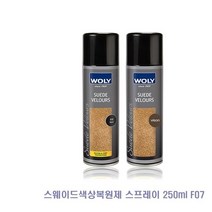 ZG85 스웨이드 색상 복원제 스프레이 250ml 분사형 5종 신발 에나멜 스웨이드 광택제 복원제 스, OS 미디엄브라운