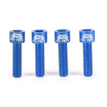 자전거 스템 줄기 앰프에 대 한 와셔 m5 18mm와 6pcs 스테인레스 스틸 나사 볼트 핸들바 블랙 퍼플, 블루 4pcs