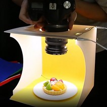 포터블 LED 포토박스 휴대용 촬영 소품, 듀얼라이트