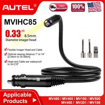 Autel MaxiVideo MV400/MV208 8.5mm 이미 저 헤드 교체 MVIHC8.5 USB