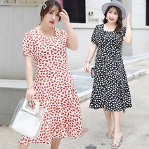 [국내당일발송]지패션 리프 원피스 반팔 여름 원피스 빅사이즈 여성의류 하객룩 오피스룩 데이트룩 여성빅사이즈 고품격 정장 빅사이즈원피스 XL 2XL 3XL 4XL