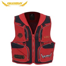 FL/퀴마 JW-3324 투톤 민물 베스트 레드블랙 (낚시조끼), 95