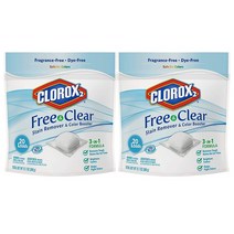 Clorox Laundry Stain Remover Color Booster 클로락스 세탁 얼룩 제거 컬러 부스터 20개입 360g 2개