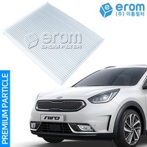 [이롬필터] 1+1 자동차 에어컨필터 초미세먼지 차단 차량용 히터필터 프리미엄 파티클 필터, 2개, 니로 (16년~21년) 013M