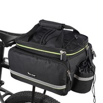 대용량 자전거 라이딩 선반 가방 20-35L, 블랙