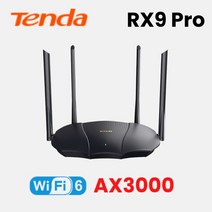 무선 라우터 공유기 Tenda-와이파이 6 라우터 AX3000 AX1500 2.4 & 5GHz 와이파이 WIFI6 Tenda 기가비트 리, CHINA_RX9 Pro (AX3000) | EU 플러