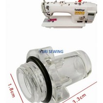 JUKI ZOJE JACK용 고무 자동 잠금 스티치 오일 사이트 창 산업용 재봉틀 비 부품, 금