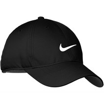 나이키 신형 레거시 스우시 볼캡 골프 모자(DH1640), 블랙