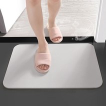 규조토 항균발매트 욕실발매트 중형30x40 대형39x60, 그레이